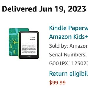 Kindle Paperwhite Kids (8 GB) W Green Case